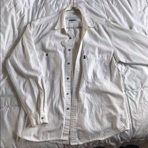 White denim shirt